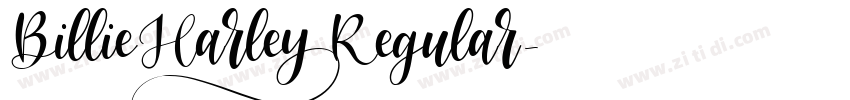 BillieHarley Regular字体转换